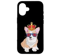 Queens Platinum Jubilé 70 Ans Souvenir Chien Corgi Britannique Coque pour iPhone 16