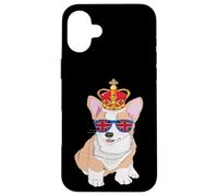 Queens Platinum Jubilé 70 Ans Souvenir Chien Corgi Britannique Coque pour iPhone 16 Plus