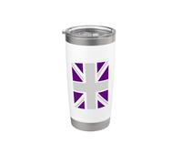 Queen's Platinum Jubilee 2022 70th Anniversary Union Jack Gobelet isotherme en acier inoxydable double paroi