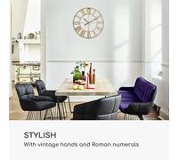 Queensway 60 Horloge murale cadre métallique silencieux Ø 60 cm