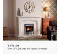 Queensway Horloge murale cadre métallique silencieuse Ø 76 cm