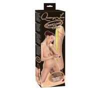Vibromasseur XXL Queeny Love Giant Lover - Couleur : Beige
