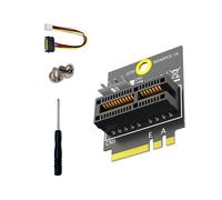 QUEENYARD A+E vers PCIE 1X Adaptateur PCIE 1X Convertisseur Carte avec Câble d'alimentation 2230 Carte Adaptateur pour Accessoires de Bureau Carte d'extension Ordinateur