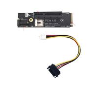 QUEENYARD Adaptateur PCIE 4X vers 2 PCIE pour disque dur convertisseur lecteur carte de remplacement pour accessoires informatiques extension professionnelle