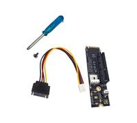 QUEENYARD Adaptateur PCIE 4X vers 2 PCIE pour disque dur convertisseur lecteur carte de remplacement pour accessoires informatiques extension professionnelle