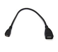 QUEENYARD Adaptateur USB 2.0 femelle vers micro USB femelle USB 2.0 câble de charge convertisseur de données adaptateur USB câble d'extension