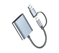 QUEENYARD Adaptateurs de carte XQD résistants aux chocs - Technologie USB 3.0 - Vitesse de 5 Gbit/s - Compatibilité universelle avec PC et appareils mobiles - Lecteur de cartes USB C