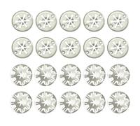 QUEENYARD Pare-éclaboussures et Supports de Passage de Roue à emboîter, écrou de Fixation de 30 mm, Pince Isolante, rondelle de Protection Thermique d'échappement sous Le Plateau