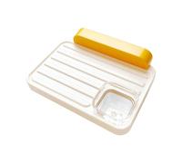 QUEENYARD Perchoir pour perroquets avec tasse d'alimentation, mangeoire à oiseaux suspendue avec design en ABS monté sur cage pour économiser de l'espace pour perroquets et petits oiseaux