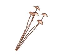 QUEENYARD Piquet de jardin en forme de champignon en métal antique pour décoration intérieure ou extérieure