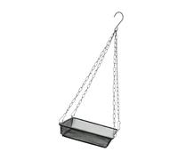 QUEENYARD Plateau d'alimentation pour oiseaux - Filet en fer à suspendre - Décoration de jardin - Accessoires d'observation des oiseaux