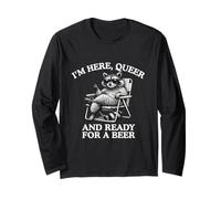 Queer and Ready for A Beer Funny Gay Pride Meme Unhinged Gag Manche Longue