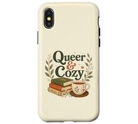 Queer & Cozy LGBT Pride Book Lover | Cottagecore Coque pour iPhone X/XS