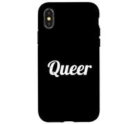 Queer Text Design for Gays, Lesbians, Queers & LGBTI Allies Coque pour iPhone X/XS