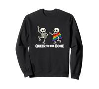Queer to The Bone, mème LGBTQ+ Raunchy et responsabilisant, Gay Pride Sweatshirt