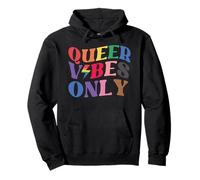 Queer Vibes Only Gay Pride Month LGBTQ Rainbow Pride Lesbian Sweat à Capuche