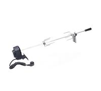 Queeucaer Broche professionnelle pour barbecue avec moteur en acier inoxydable - Kit de tournebroche - Barbecue à gaz électrique - 80 cm, HJWJL-2835-DKTD