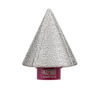 QUEFORET Mèches de Chanfrein Diamant 35mm x M14 - Fraise pour Meuler Arrondir Tailler les Trous dans le Carrelage Céramique Porcelaine Marbre Granit