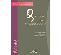 Quel avenir pour le capital social ?