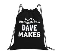 Quel Changement Un Dave Peut Faire ! Unisexe Sac À Cordon Avec Cordons De Serrage Sac À Dos À Cordon Réglable Gym Sack Pour Gymnastique Plage Piscine