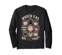 Quel Chat êtes-Vous Aujourd'hui - Humeur de Chat Amusante pour Les Amoureux des Chats Manche Longue