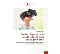Quel est l'apport de la réalité virtuelle dans l'enseignement ? - Martin Bonkowski - Muse Editions - broché - Etude