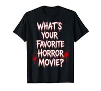 Quel est Votre Film d'horreur préféré Horreur Effrayant d'halloween T-Shirt