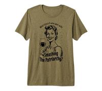 Quel Genre de vin va avec Smashing The Patriarchy Feminist T-Shirt Haut de Gamme