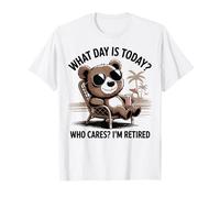 Quel Jour est-il Aujourd'hui? Who Cares I'm Retired Retirement T-Shirt