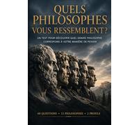 QUEL PHILOSOPHE VOUS RESSEMBLE ?: Un test pour découvrir votre personnalité à travers les grands penseurs