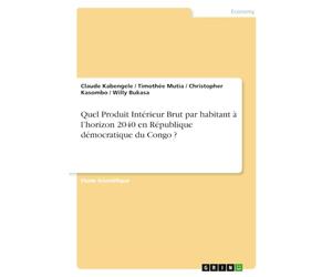 Quel Produit Intérieur Brut par habitant à l'horizon 2040 en République démocratique du Congo ?