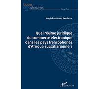 Joseph Emmanuel Yayi Lipem – Quel régime juridique du commerce électronique – Essai