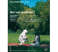 Quel sujet du politique ? Numéro 67 - Collectif - Puf - broché - Revue