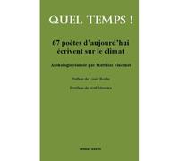 Quel temps ! - Matthias Vincenot - Unicite - broché - Poésie