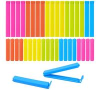 Quelcc 40 Pièces Pince Sachet Alimentaire, 7cm,11cm Clips Fermeture Sachet, Clip Fermeture Cuisine Réutilisable Plastique, D'étanchéité Clips, Plusieurs Couleurs, pour Bonbons Noix Céréales Snack