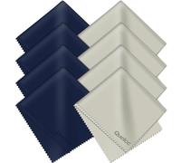 Quelcc 8 PCS Chiffons Microfibre de Nettoyage, Doux Chiffons de Chiffon de Nettoyant Lunettes lavables et Réutilisables pour Lunettes,pour Nettoyer Lunettes,Caméras,Tablettes(18 * 15cm)
