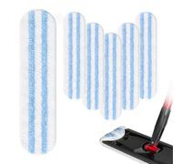 Quelcc Lot de 6 Housses de Rechange pour Balai Vileda H2PrO, Microfibre Serpillère Lavable en Machine, Réutilisable, Adaptée à Tous Les Sols Durs