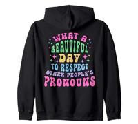 Quelle Belle journée Respecter Les pronoms des Autres LGBT Sweat à Capuche