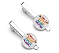 Quelle belle journée ! Respectez les pronoms des autres. Lot de 6 pinces à cravate argentées rondes pour hommes, avec 2 épingles à cravate pour mariage, anniversaire, affaires, remise de diplômes.