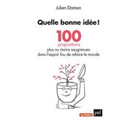 Quelle bonne idée ! 100 propositions plus ou moins saugrenues dans l'espoir fou de refaire le monde - Julien Damon - Puf - broché - Essai