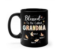 Quelle Chance D'Être Appelée Grand-Mère ! Tasse À Thé Durable Mug Drôle Tasse À Café Cadeaux Fantaisie Pour Collègue Noël Anniversaire 330 Ml