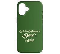 Quelle différence Un Dave Fait Que David Davie a Un drôle de prénom de garçon Coque pour iPhone 16