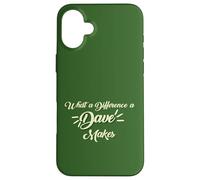 Quelle différence Un Dave Fait Que David Davie a Un drôle de prénom de garçon Coque pour iPhone 16 Plus