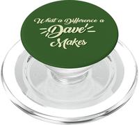 Quelle différence Un Dave Fait Que David Davie a Un drôle de prénom de garçon PopSockets PopGrip pour MagSafe