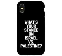 Quelle est Votre Position sur Israël Contre la Palestine ? - Politique Amusante Coque pour iPhone X/XS