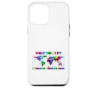 Quelle Heure est-il ? Carte du Fuseau horaire Mondial Coque pour iPhone 12 Pro Max