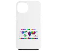 Quelle Heure est-il ? Carte du Fuseau horaire Mondial Coque pour iPhone 13