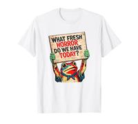 Quelle Nouvelle Horreur Avons-Nous Aujourd'hui ? Funny Protest Frog T-Shirt