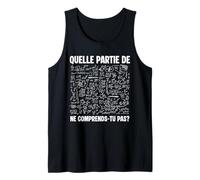Quelle Partie De Ne Comprends Tu Pas Prof De Maths Humour Débardeur