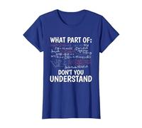 Quelle Partie de ne comprenez-Vous Pas Professeur de mathéma T-Shirt, Femme, Bleu Royal, XS